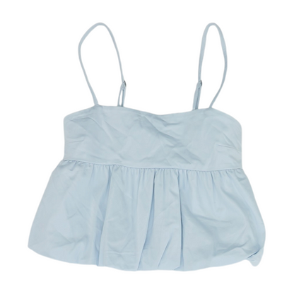 Blue Cropped Blouse