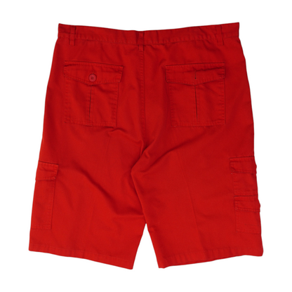Red 5-Pocket Shorts
