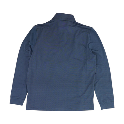 Gray Striped 1/4 Zip Pullover