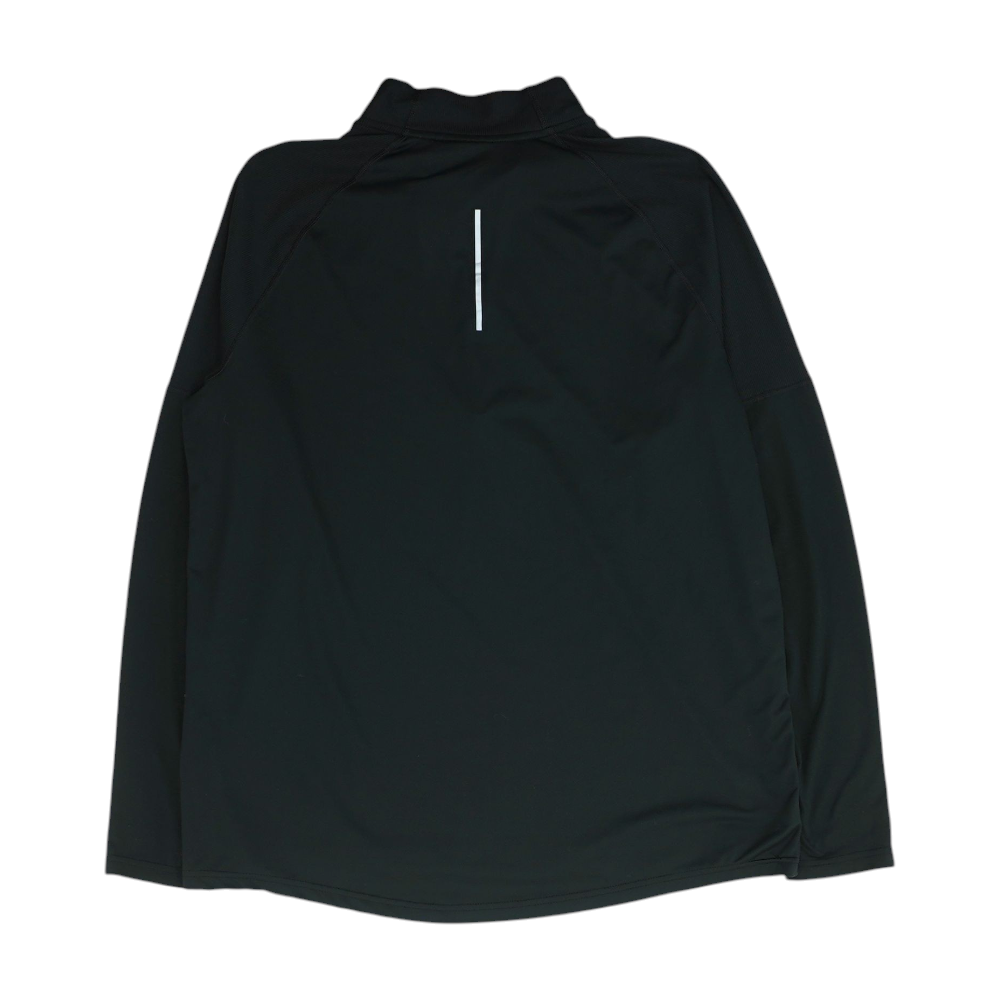 Black Solid 1/4 Zip Pullover