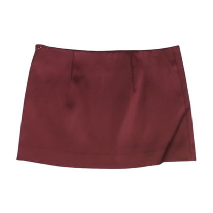 Maroon Mini Skirt