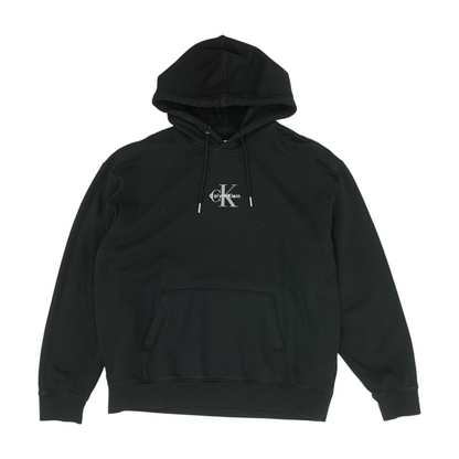 Black Solid Hoodie Pullover