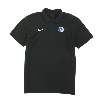 Black Boise State Broncos Solid Short Sleeve Polo