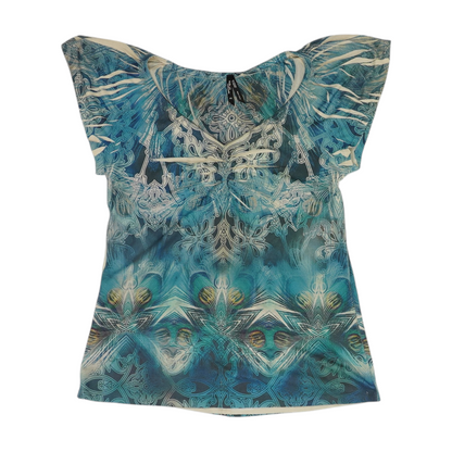 Blue Print Blouse