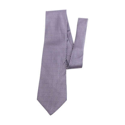 Purple Geometric Neck Tie