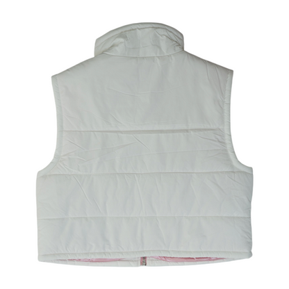 White Solid Vest