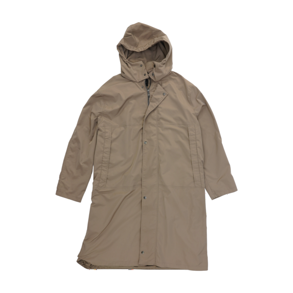 Tan Solid Rain Coat