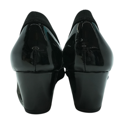 Black Wedge Heels