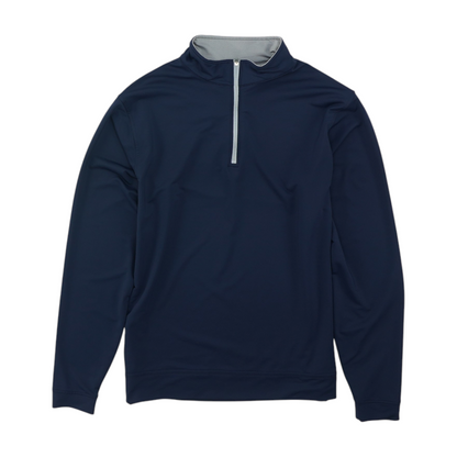 Navy Solid 1/4 Zip Pullover