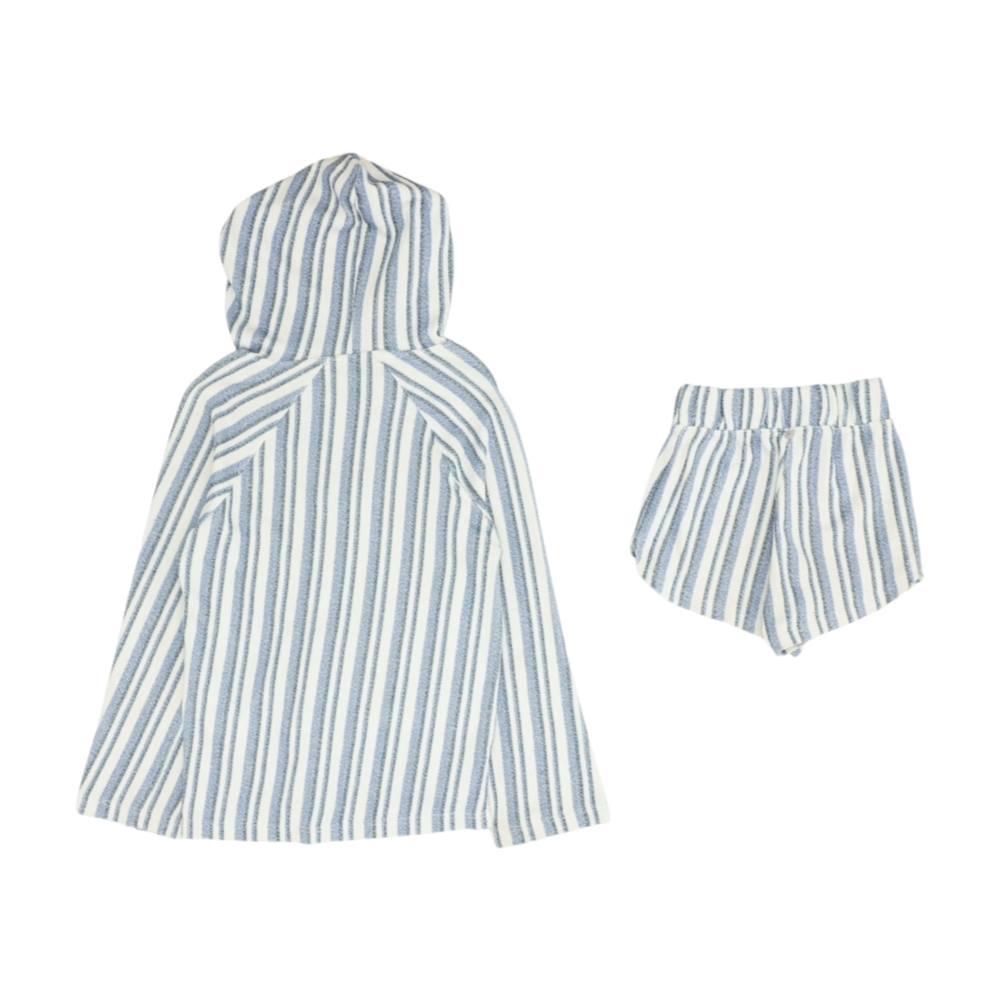 Roxy Blue Striped Short Set – Image 2