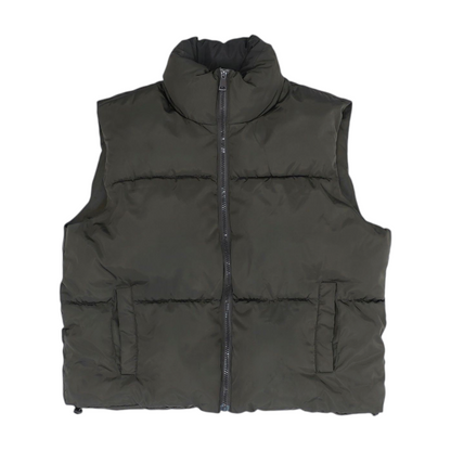 Brown Solid Active Vest