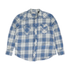 Blue Plaid Flannel Button Down