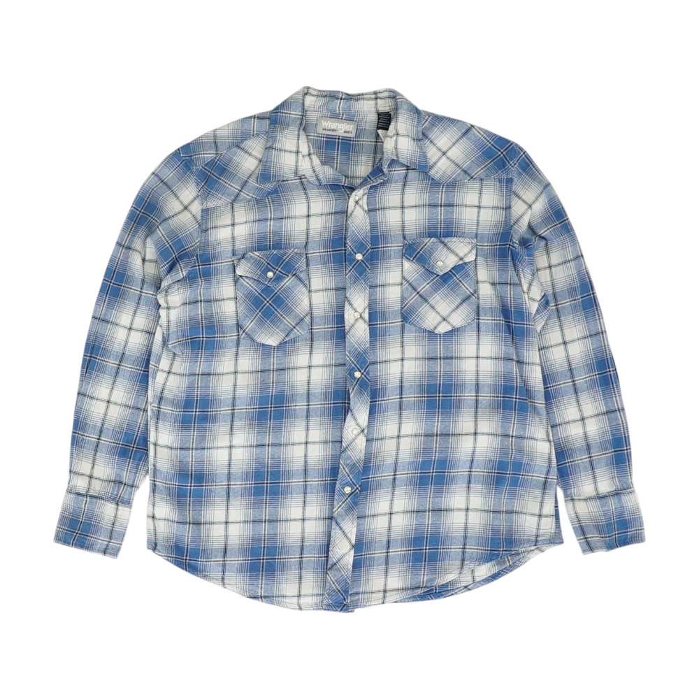 Blue Plaid Flannel Button Down