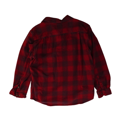 Red Plaid Flannel Button Down