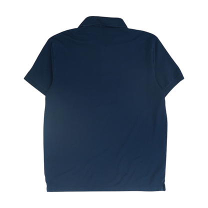 Navy Solid Short Sleeve Polo