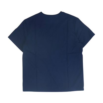 Navy Solid Scrub Top