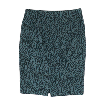 Black Print Mini Skirt