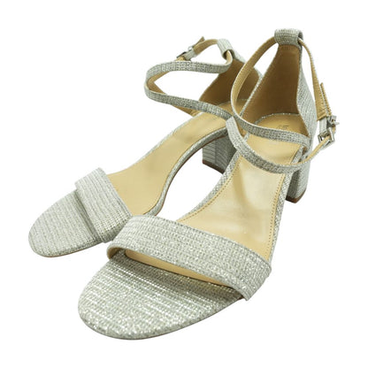 Silver Block Heels