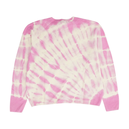 Pink Tie-Dye Pullover Sweater