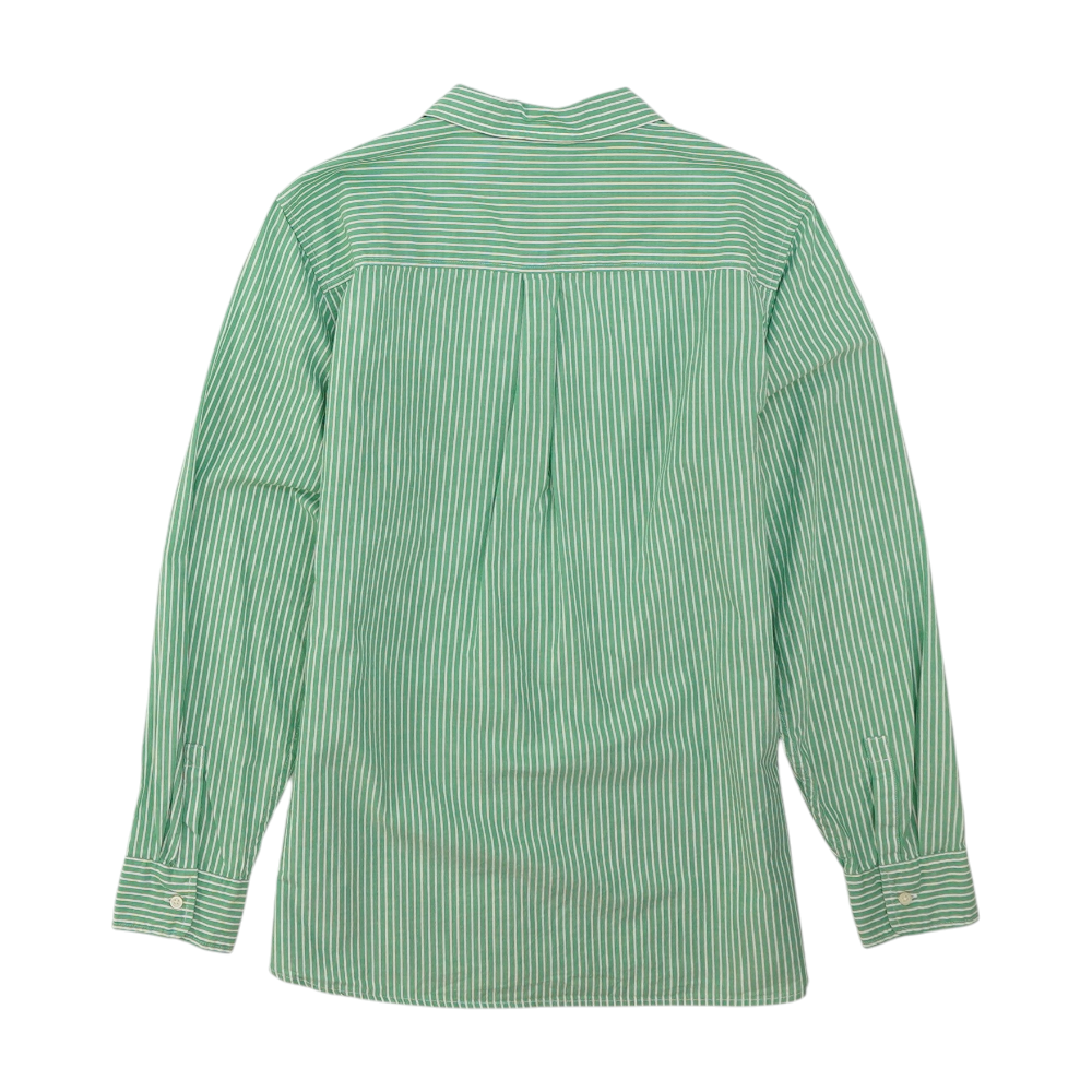 Green Striped Button Down
