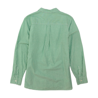 Green Striped Button Down
