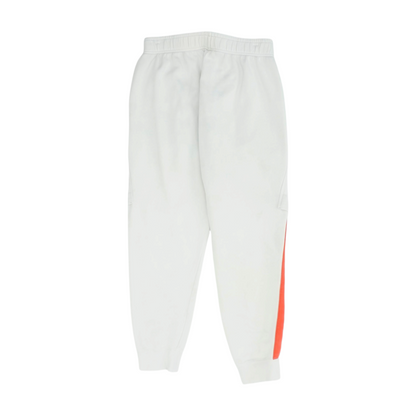 White Color Block Tapered Pants