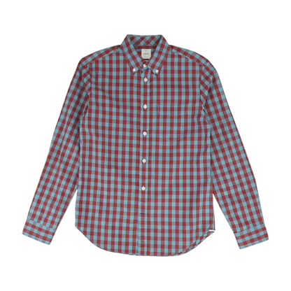 Blue Check Long Sleeve Button Down