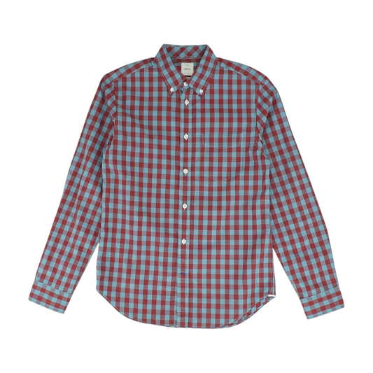 Blue Check Long Sleeve Button Down