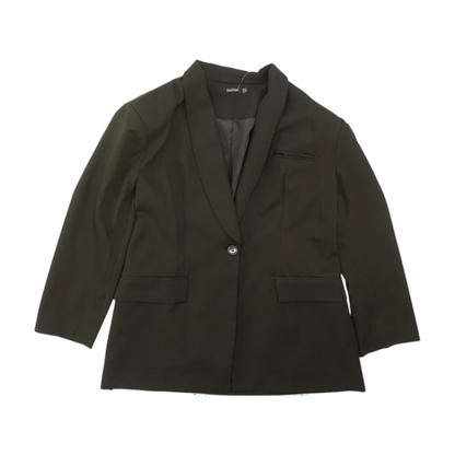 Black Solid Blazer
