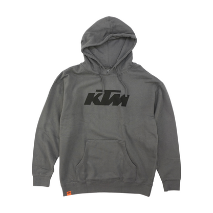 Gray Solid Hoodie Pullover