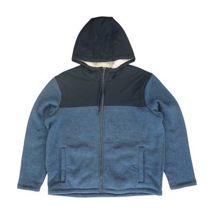 Blue Color Block Jacket