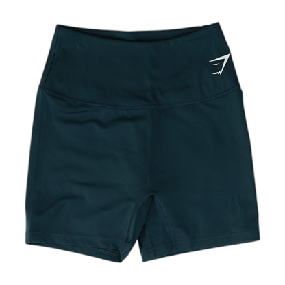 Blue Solid Active Shorts