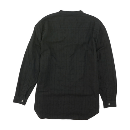 Black Striped Long Sleeve Button Down