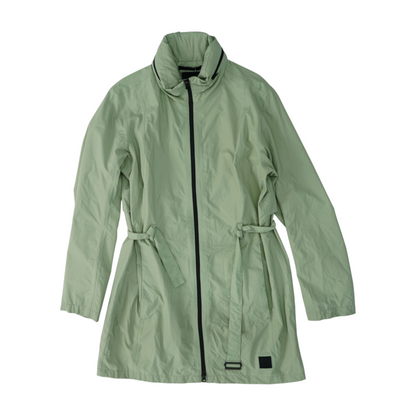 Jack Wolfskin Green Solid Rain Coat – Image 1