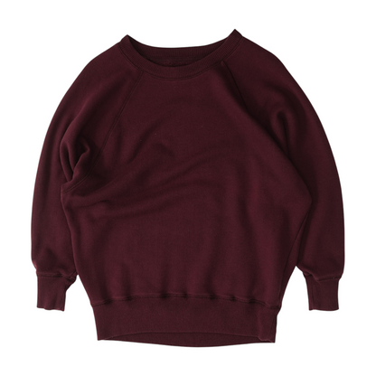 Burgundy Solid Sweatshirt Pullover