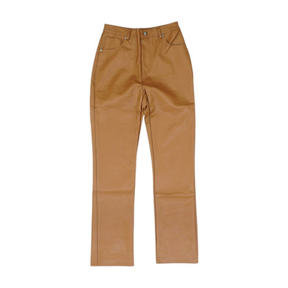 Brown Solid Pants