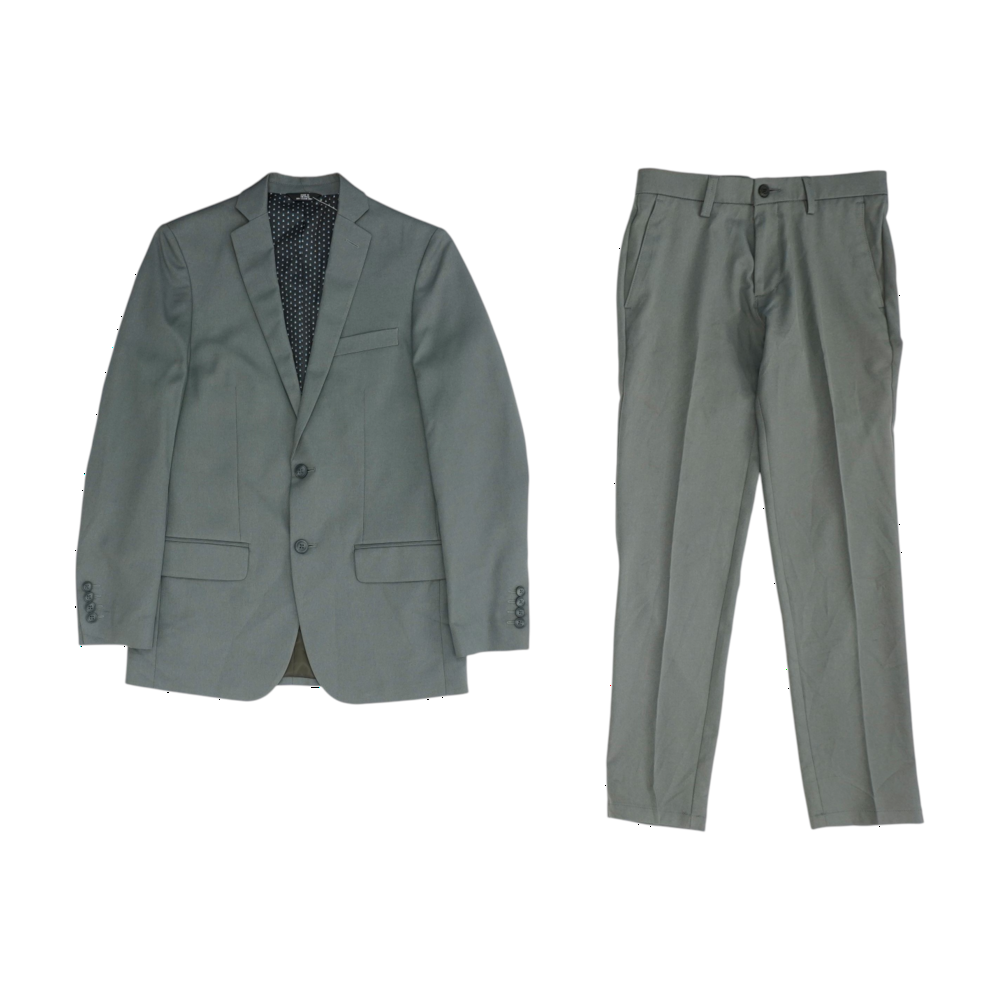 Gray Solid Suit
