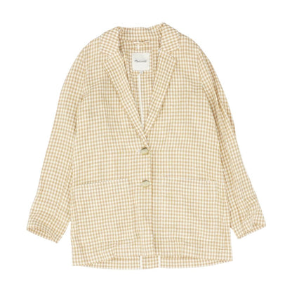 Vintage Tan Plaid Jacket