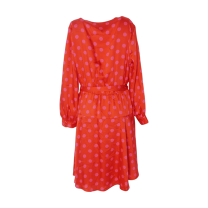 Red Polka Dot Midi Dress