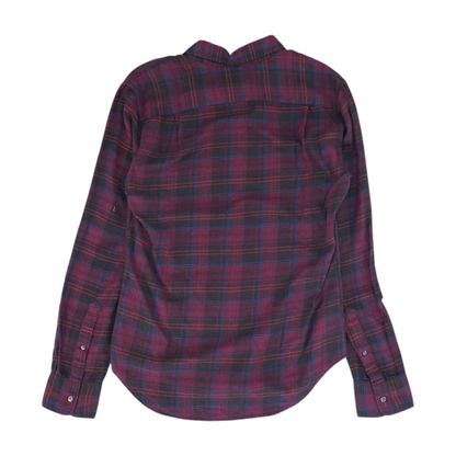 Maroon Plaid Flannel Button Down