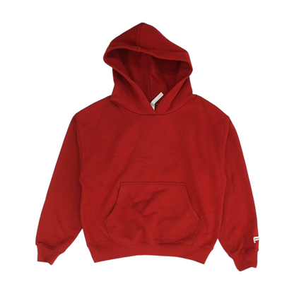 Red Solid Hoodie Pullover