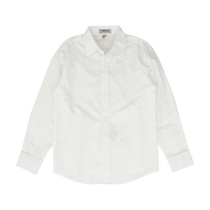 White Long Sleeve Button Down