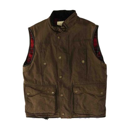 Brown Solid Vest