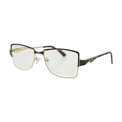 Gold CAVW-18-01 Square Prescription Eyewear