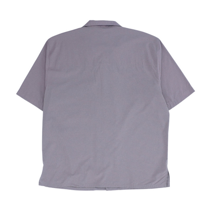 Mauve Solid Short Sleeve Button Down