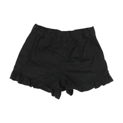 Black Solid Chino Shorts