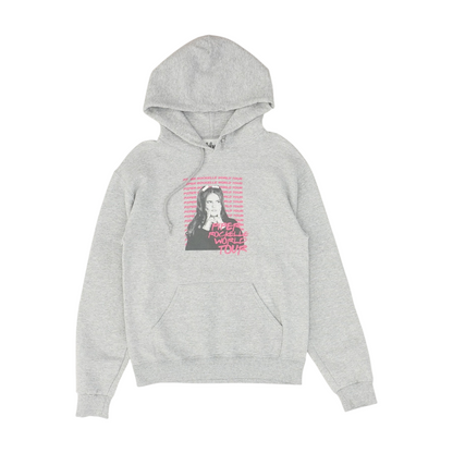 Gray Solid Hoodie Pullover