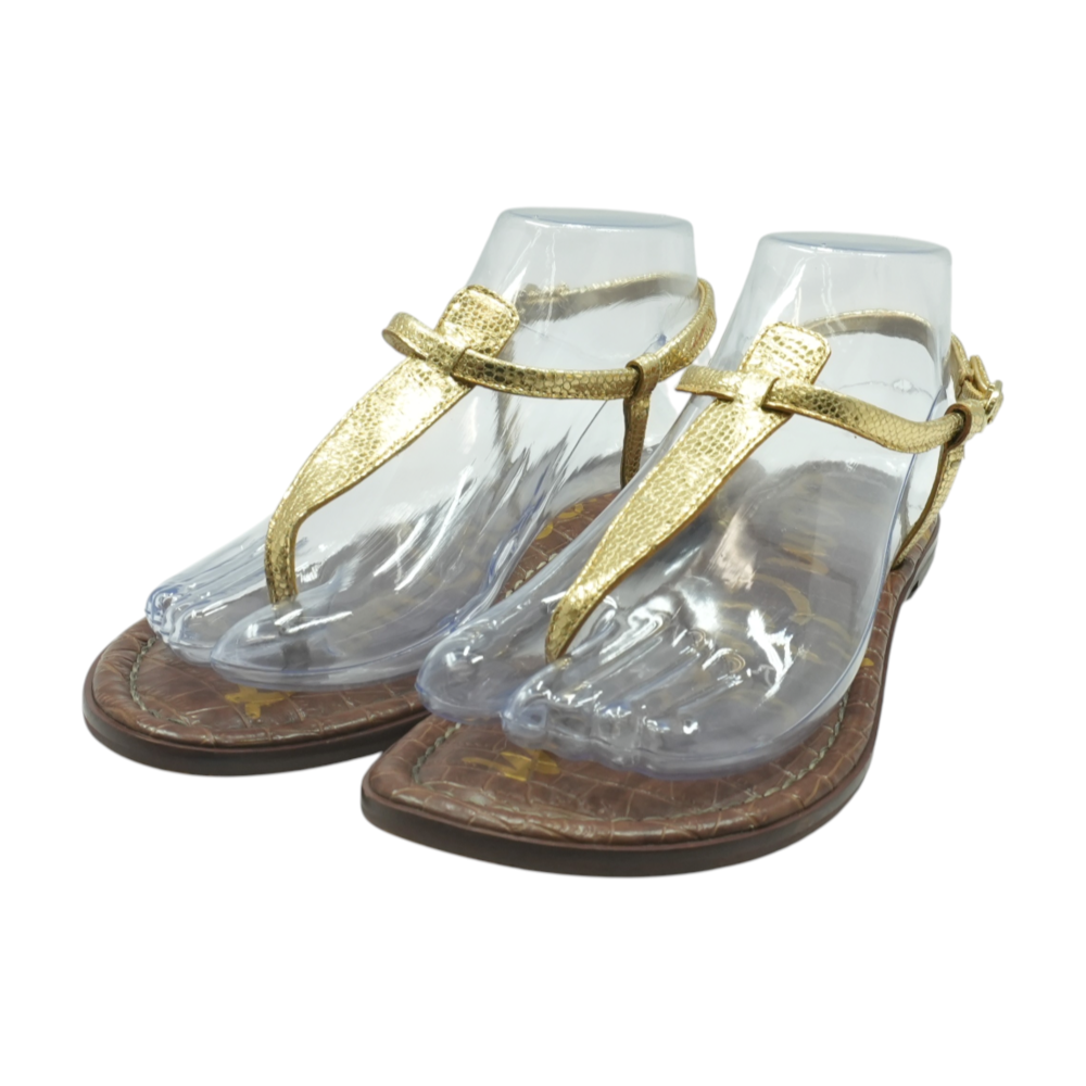 Gold Flat Sandals