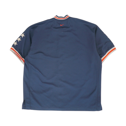 Vintage Jersey Nets Snap Button Short Sleeve Jersey