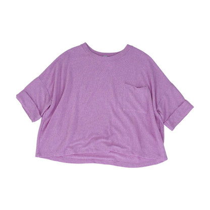 Pink Crewneck Knit Top